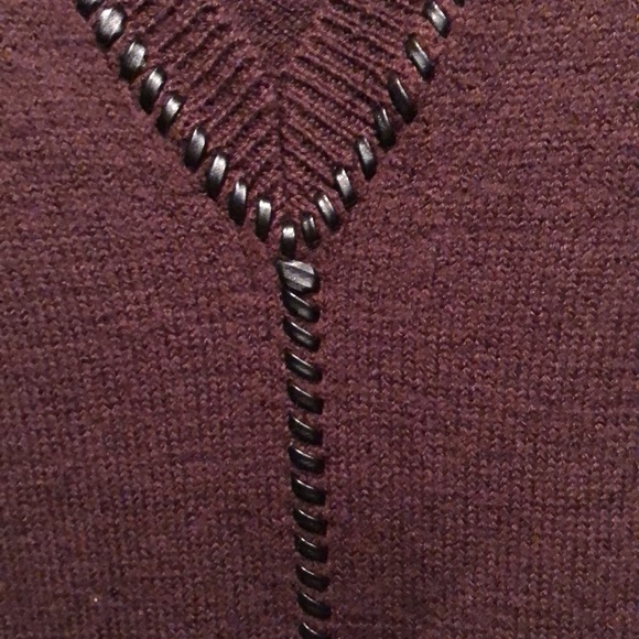 Susana Monaco dark brown short sleeve sweater. Size Small - Picture 3 of 5